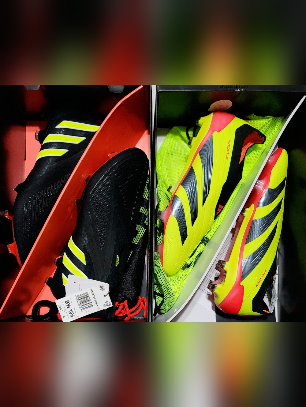 Adidas Predator Edge+ FG & Predator Accuracy+ Soccer Cleats Sz Lot Of 2 9.5 Men